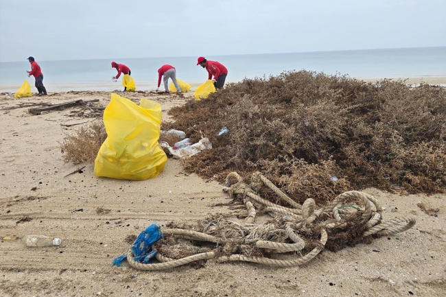 فريق الغوص يرفع 4 أطنان من المخلفات في حملته البيئية بساحل الزور