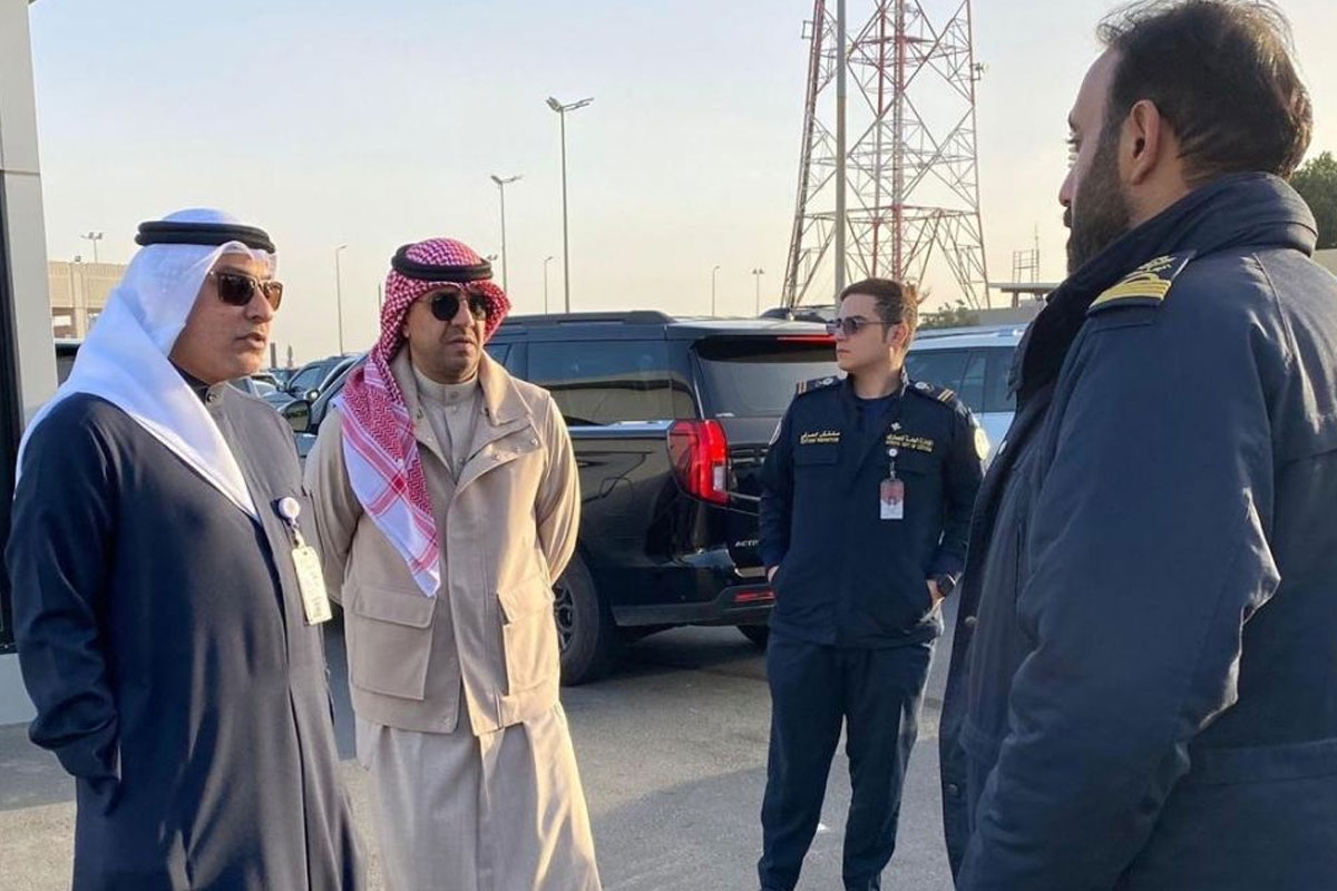 جولة تفقدية لرئيس الإدارة العامة للجمارك ونائبه في منفذ جمارك النويصيب لمتابعة سير العمل وجاهزية المنفذ 