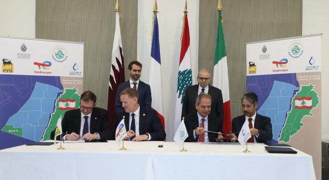 لبنان يوقع اتفاقية مع تحالف فرنسي - قطري - إيطالي للتنقيب عن الغاز في البحر