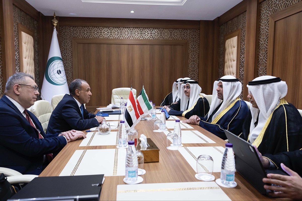 اليحيا ملتقياً وزير الخارجية والهجرة وشؤون المصريين بالخارج في جمهورية مصر العربية