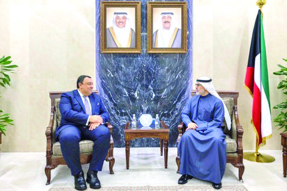 جراح الجابر بحث المستجدات مع مساعد وزير الخارجية المصري 