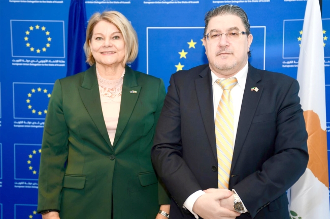 أوروبا تقترب من إلغاء التأشيرة التقليدية للكويتيين واستبدالها بموافقة إلكترونية. كويستينن: نتطلع لشراكة استراتيجية ترتقي بالعلاقات إلى آفاق أوسع. سفير قبرص: دور كويتي محوري في دعم الشراكة بين «الأوروبي» و«التعاون» 