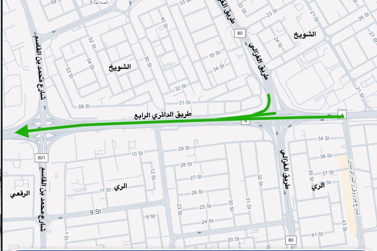 افتتاح جزئي للطريق الدائري الرابع فجر الأحد 