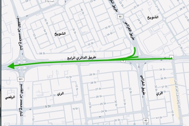 افتتاح جزئي للطريق الدائري الرابع فجر الأحد