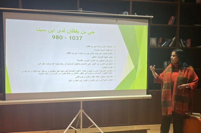 رانية القطامي: «حي بن يقظان» أكثر الأعمال السردية تأثيراً في التاريخ الإنساني. «وارف» نظمت جلسة حوارية حول القصة برعاية مركز عبدالله السالم 