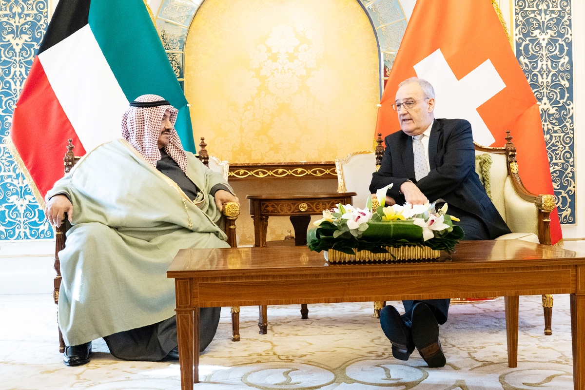 رئيس الاتحاد السويسري يستقبل المحمد 