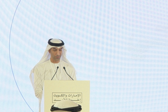 14.8 مليار دولار حجم التجارة البينية غير النفطية مع الكويت في 2025. الزيودي: علاقاتتا مع الكويت نموذج خليجي فريد للتكامل. قيمة الاستثمارات المتبادلة تجاوزت 10 مليارات دولار بنهاية 2024 