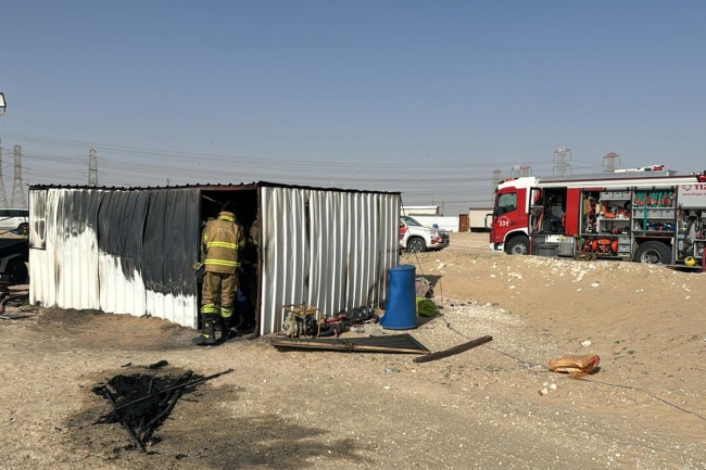 وفاة شخص إثر حريق غرفة «كيربي» في بر السالمي