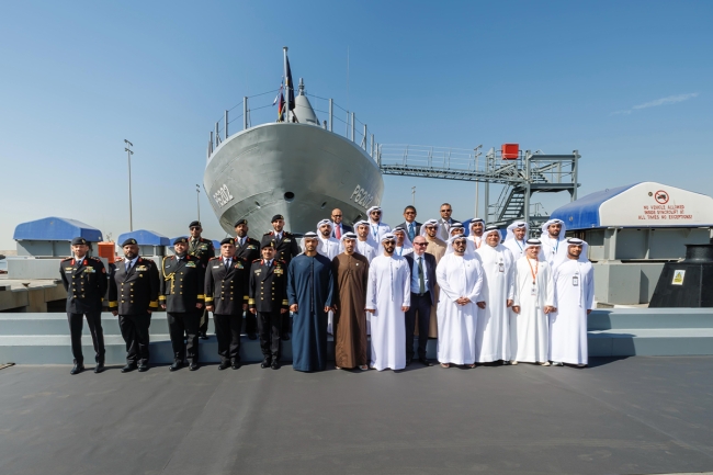 الهملان يُشارك في حفل إنزال الزورق الأول في مشروع «الدرة» التابع للقوة البحرية