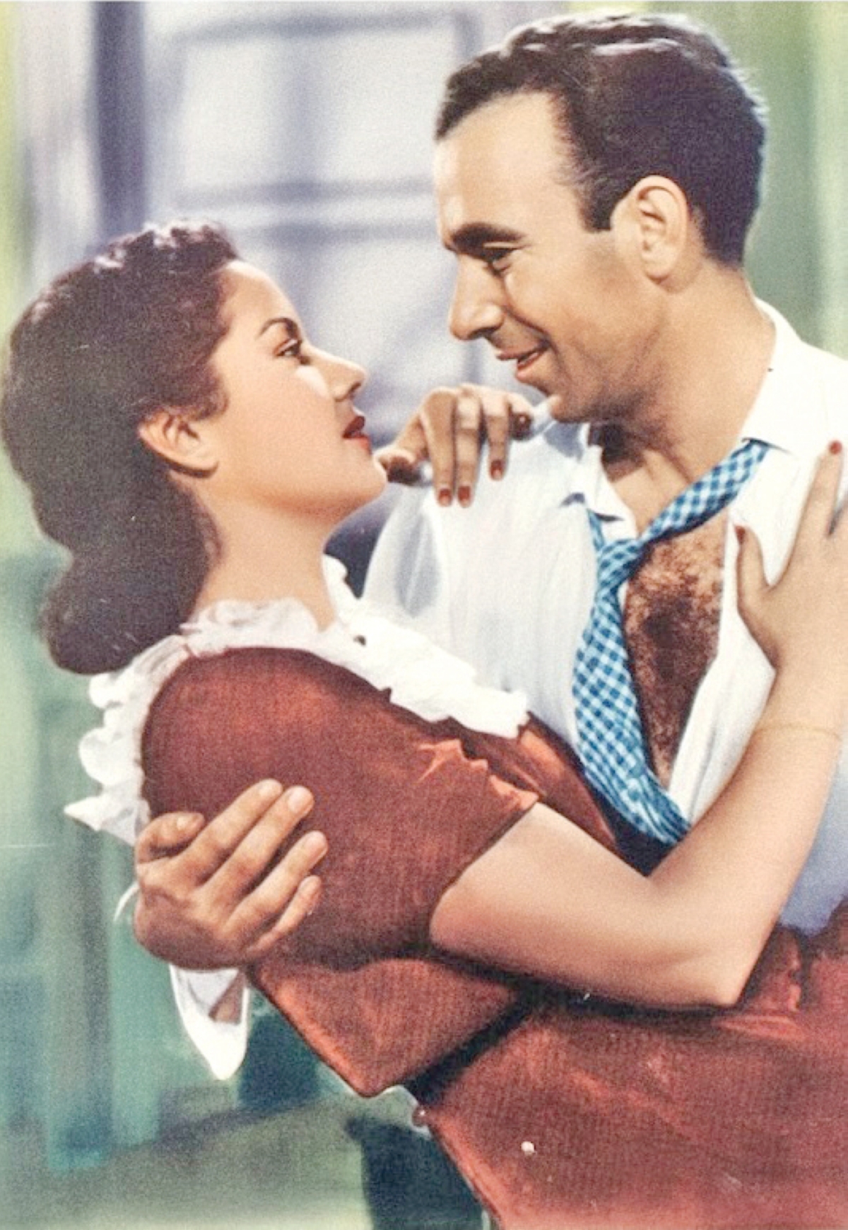 سالم ومديحة يسري في ملصق فيلم «رجل المستقبل»