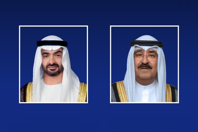 سمو أمير البلاد يتلقى اتصالاً هاتفياً من رئيس الإمارات