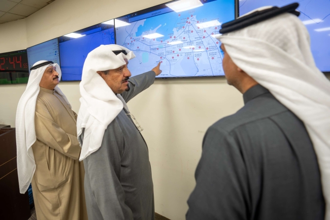 العبدالله زار إدارة الطوارئ الطبية