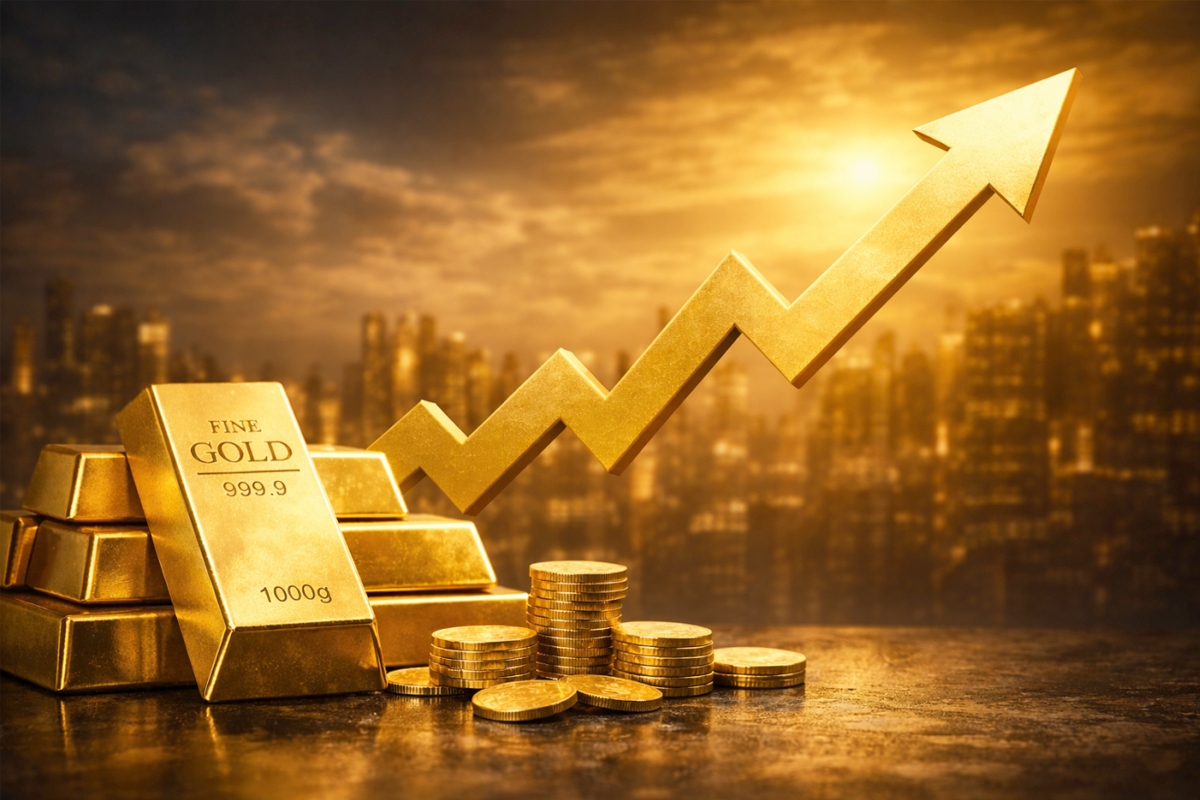 الذهب يلمع وسط إعادة الأسواق تقييم المخاطر 