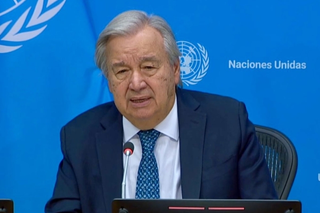 الأمين العام للأمم المتحدة: يدعو لاحترام الهدنة بين لبنان وإسرائيل