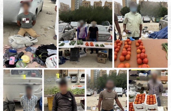 «الداخلية» تضبط بسطات عشوائية في المهبولة