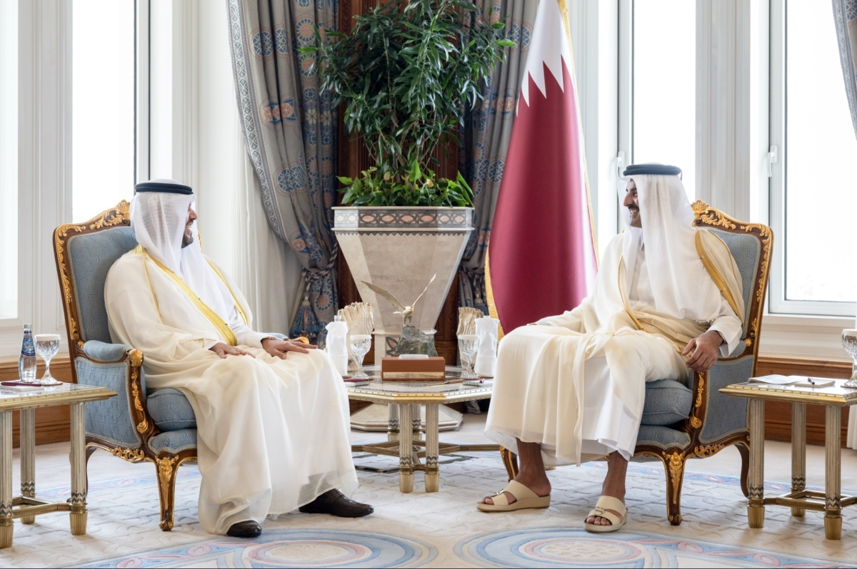 أمير قطر يتسلم أوراق اعتماد الشريم سفيراً للكويت بالدوحة 
