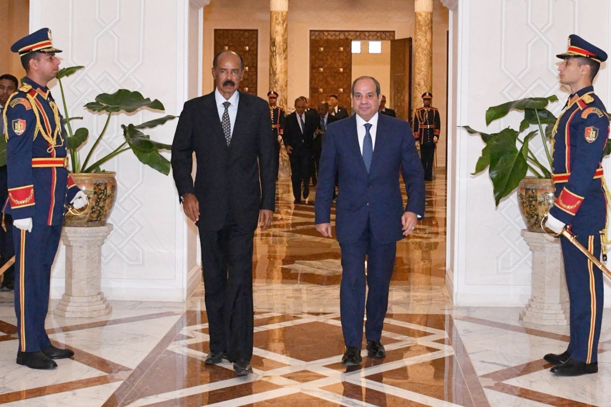 السيسي وأفورقي يبحثان أمن البحر الأحمر وحرية الملاحة 