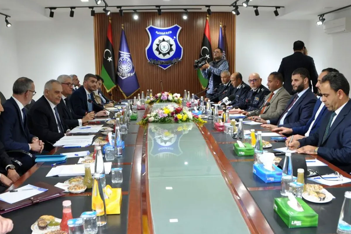 مباحثات ليبية إيطالية لدعم الاستقرار وتوحيد المؤسسات في ليبيا 