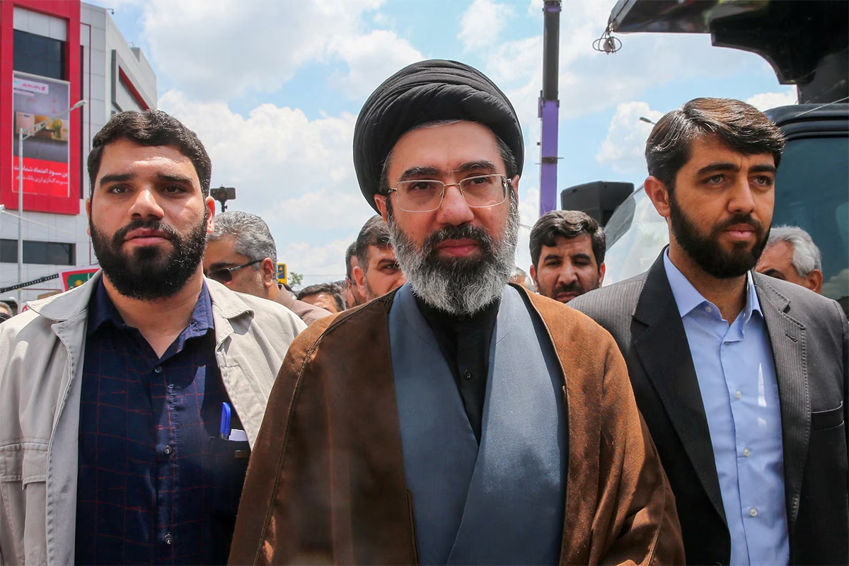 أرشيفية - المرشد الأعلى الإيراني، مجتبى خامنئي يحضر تجمعاً حاشداً في طهران، إيران، في 31 مايو 2019. (وكالة أنباء الطلبة الإيرانية عبر رويترز)