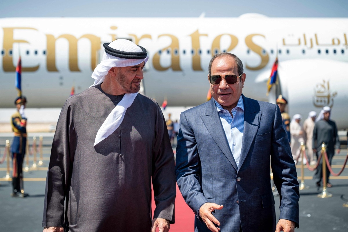 السيسي وبن زايد يبحثان جهود تجنب المزيد من التصعيد في المنطقة