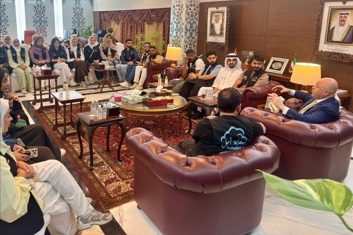 سفير الكويت لدى الهند مشعل الشمالي وحديث مع وفد نماء الخيرية بجمعية الإصلاح الاجتماعي وفريق سحابة أمل التطوعي