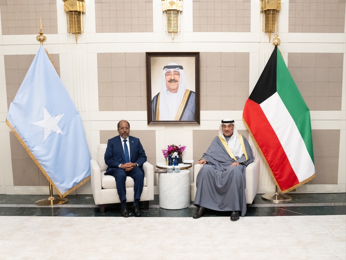 ممثل سمو الأمير يستقبل الرئيس الصومالي في مقر وفد دولة الكويت لدى الأمم المتحدة
