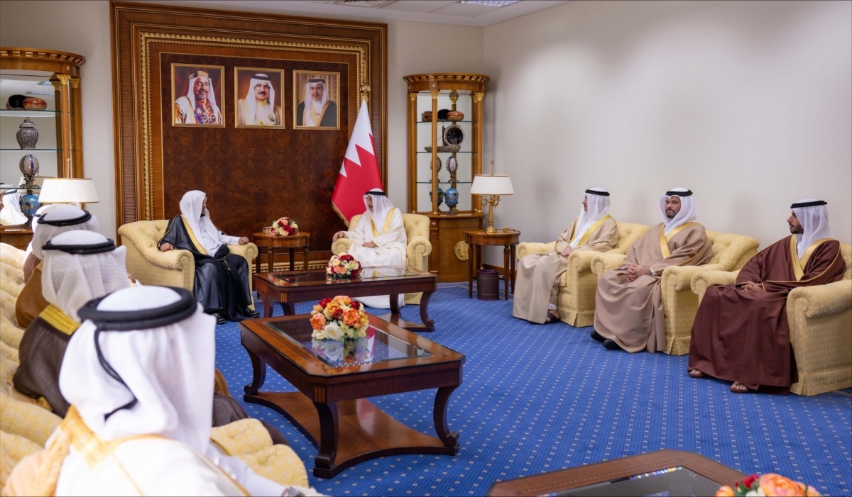 نائب رئيس الوزراء البحريني يستقبل وزراء الشؤون الإسلامية والأوقاف الخليجيين