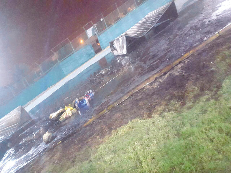 الإطفاء تسيطر على حريق المضمار