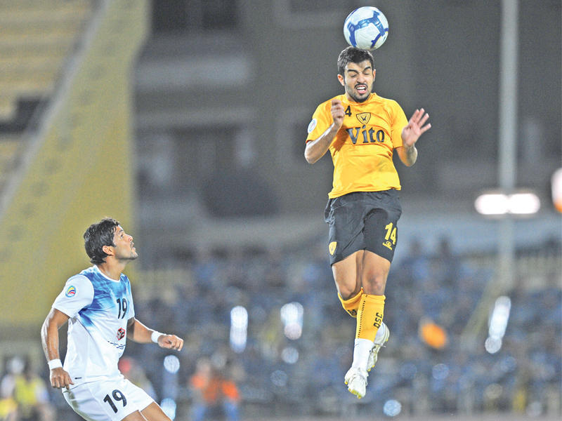 طلال العامر في مباراة سابقة