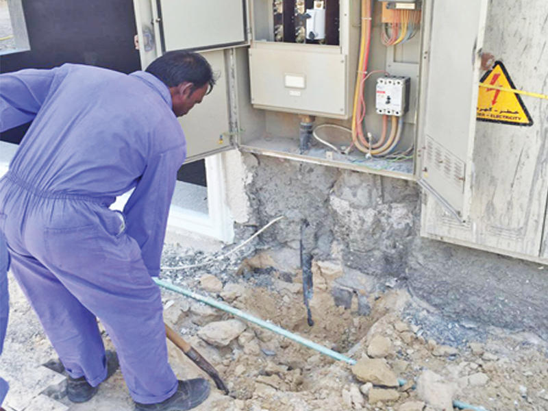 خلال حملة البلدية لقطع الكهرباء