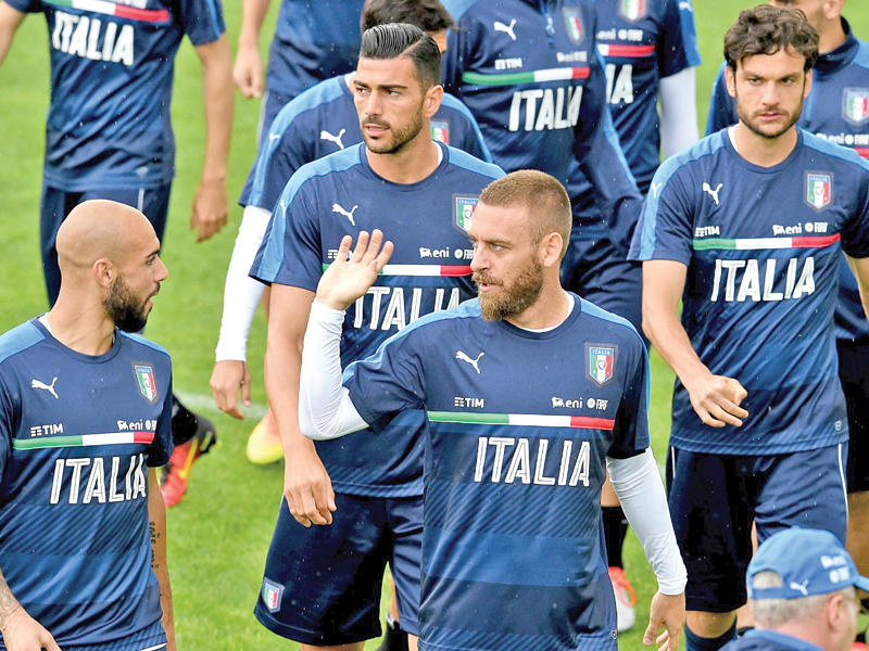 تدريبات المنتخب الإيطالي