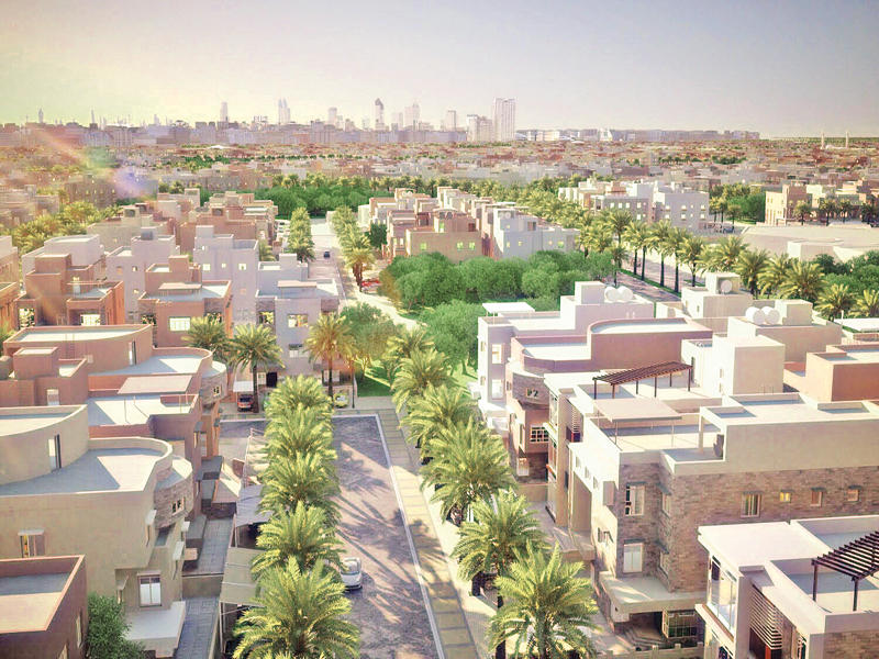 أحد المشاريع السكنية الجديدة