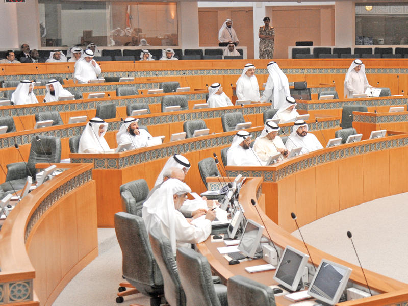 جلسة مجلس الأمة أمس (تصوير عبدالله الخلف)