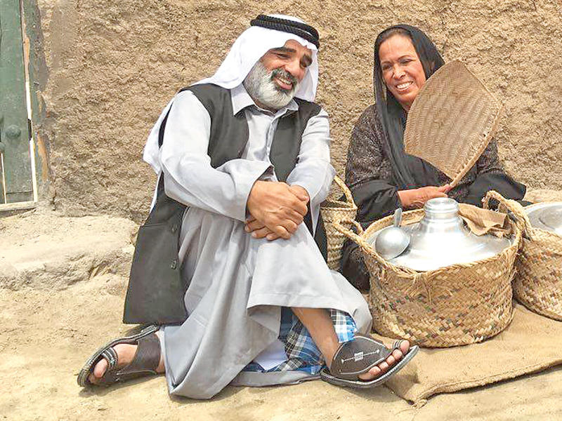 حياة الفهد وصلاح الملا في «بياعة النخي»