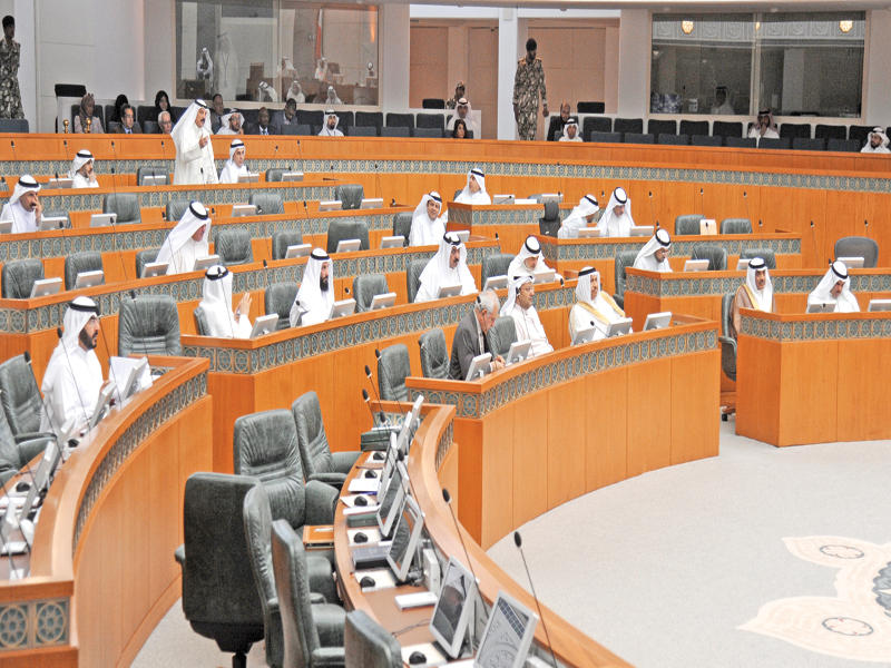 الجلسة كما بدت أمس (تصوير عبدالله الخلف)