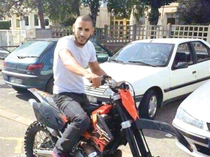 صورة نشرتها وسائل إعلام فرنسية لمنفذ الهجوم