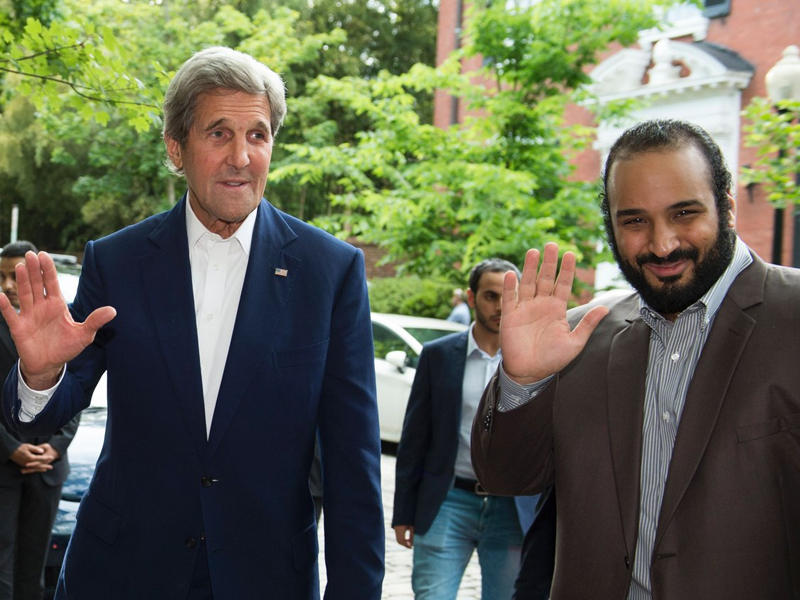 جون كيري استقبل الأمير محمد بن سلمان في منزله بواشنطنn