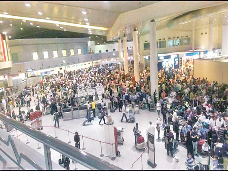 فوضى مطار الكويت