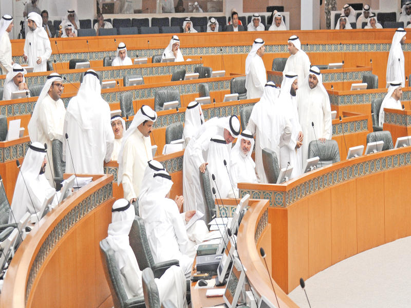 جلسة مجلس الأمة أمس (تصوير عبدالله الخلف)