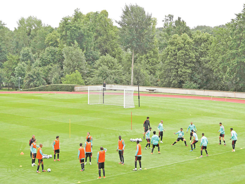 جانب من تدريبات المنتخب البرتغالي