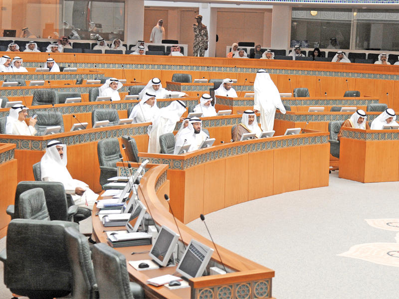 مجلس الأمة لحظة إقراره تعديل قانون الانتخاب