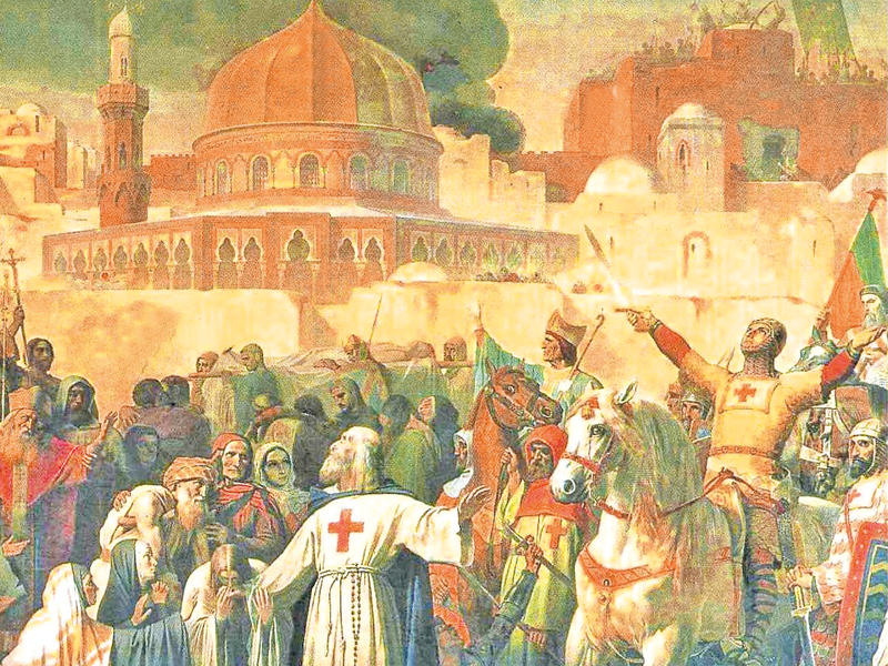 الكنيسة تبارك الحروب الصليبيةn