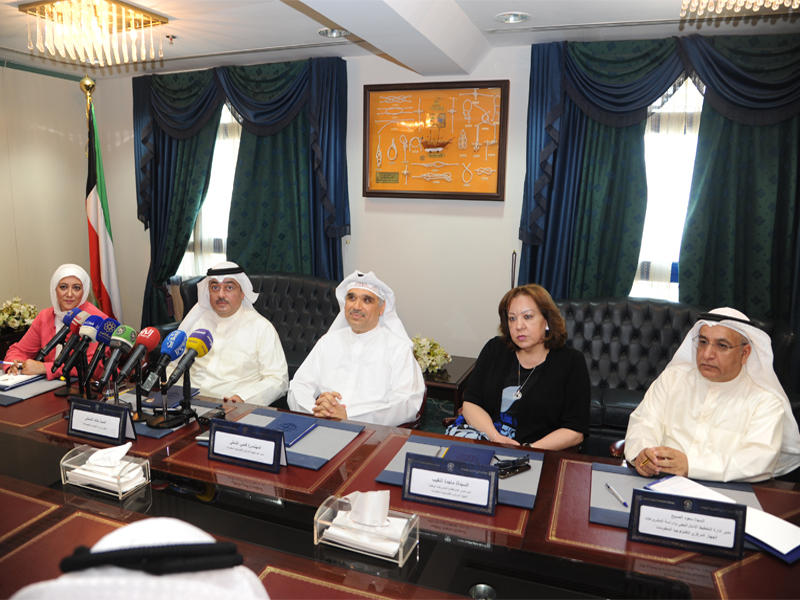 الشمالي والشطي خلال المؤتمر الصحافي