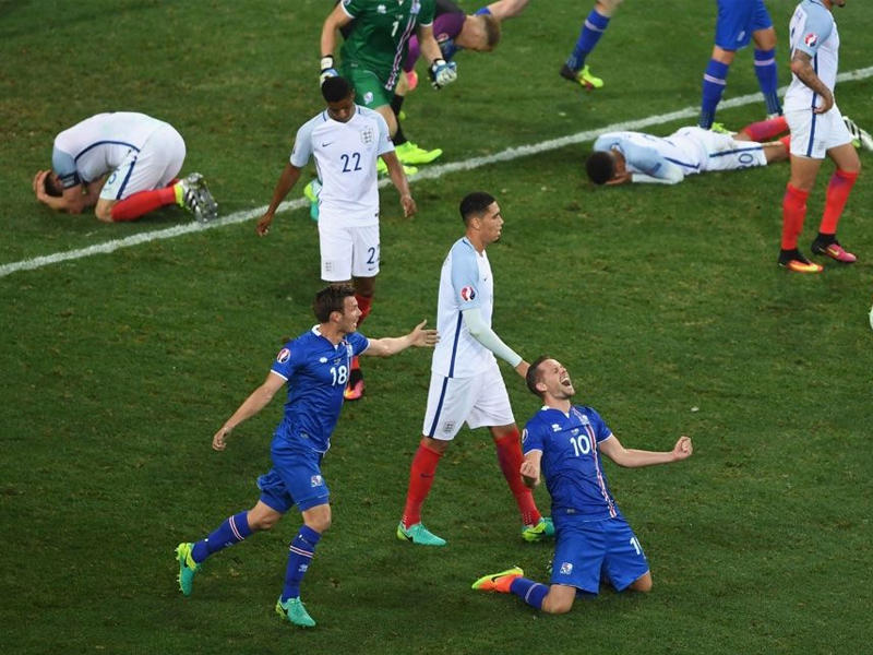 من جانب من هزيمة المنتخب الانجليزي من أيسلاندا