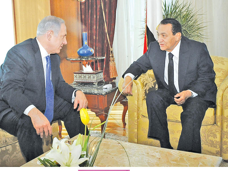 مبارك ونتنياهو