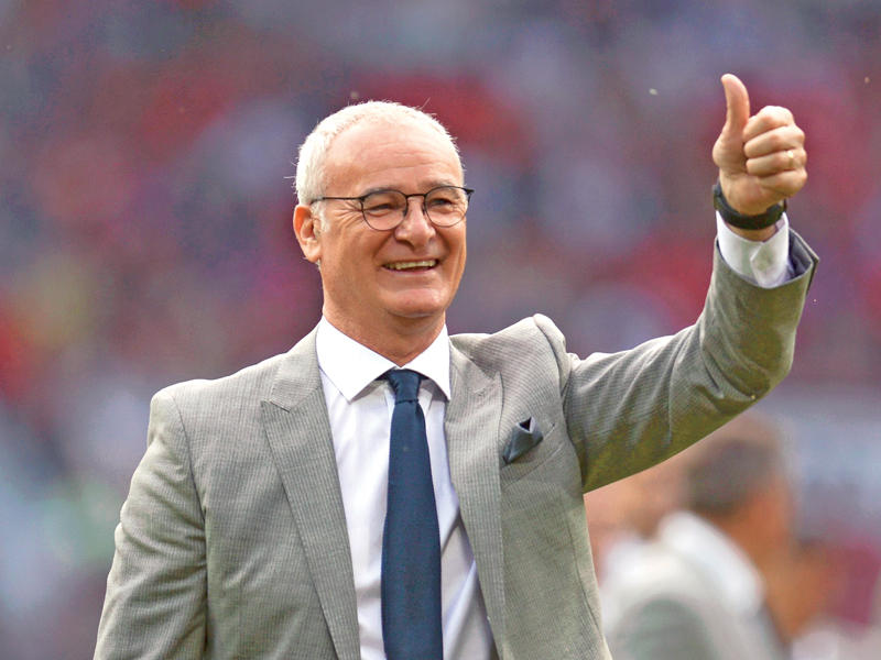 الإيطالي كلاوديو رانييري مدرب فريق ليستر سيتي 