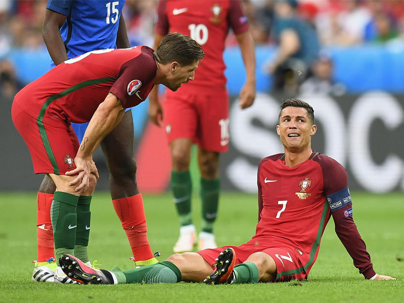 رونالد تعرض إلى الإصابة في نهائي أوروبا 2016