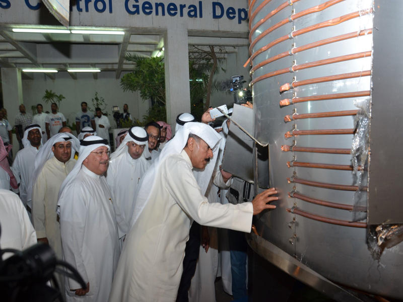 الخالد يطلع على مكان تخبئة المخدرات