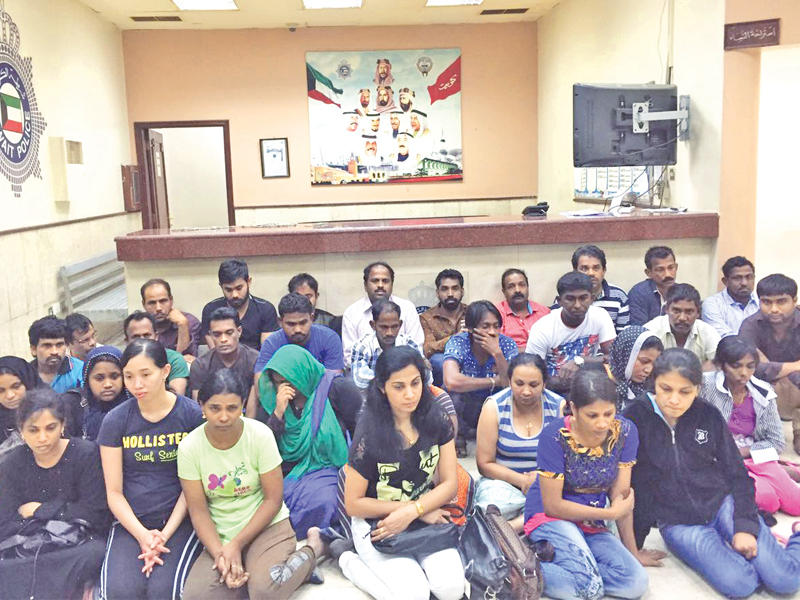 جانب من المضبوطين خلال الحملات الأمنية