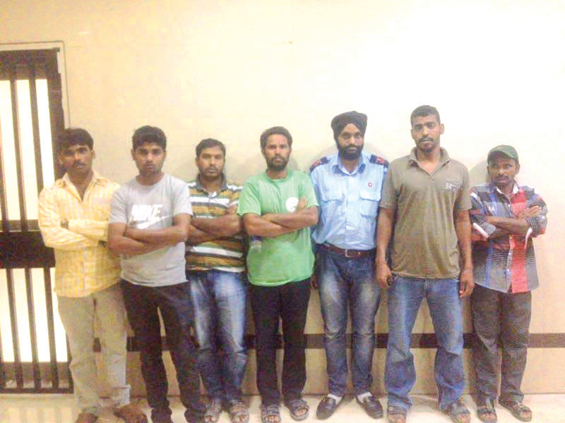 جانب من المضبوطين خلال الحملة